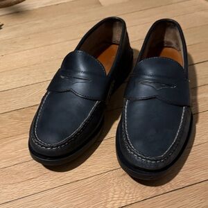 Rancourt Black Pinch Penny Loafers
